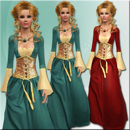 The Sims Resource - Medieval Gown