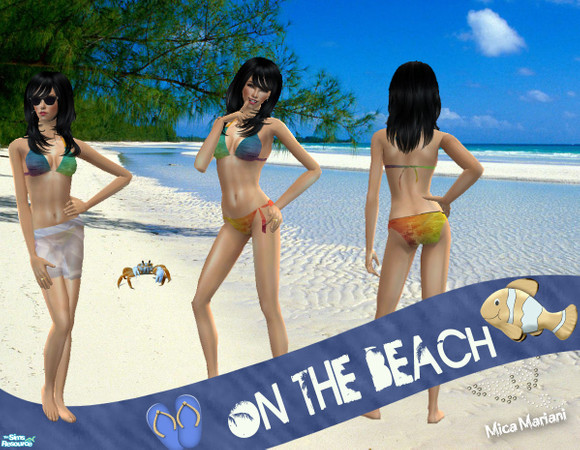 Sims 2 — On the beach - Bikini by micamariani — 