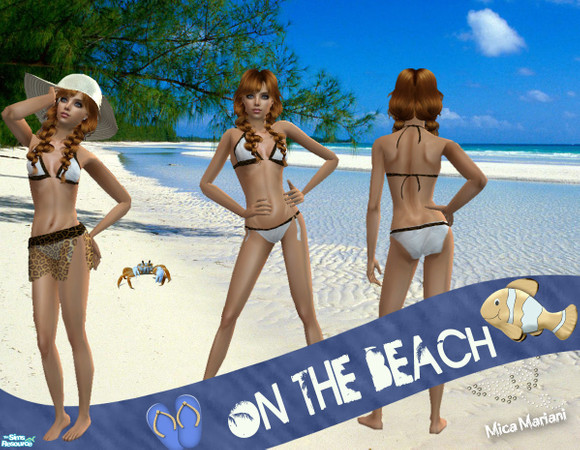 Sims 2 — On the beach - Bikini + Skirt by micamariani — 