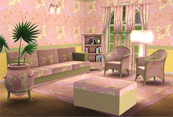 Sims 3 — marcorse_onthevine by marcorse — A simple, stylised vine pattern. Recolourable: 4