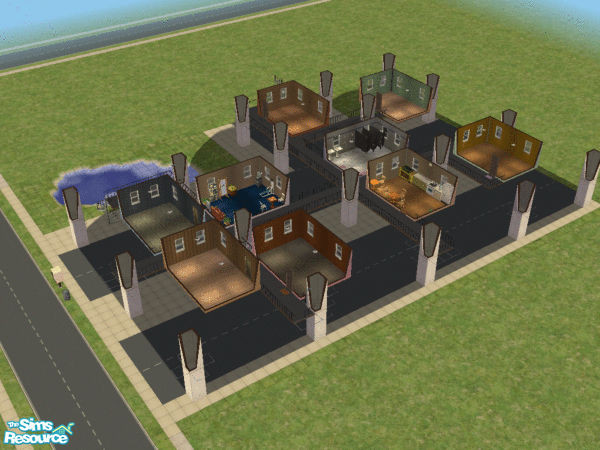 Sims 2 — Highway by shotien — Sim city hall want building a highway cross your town before they runout funds.Bad news for