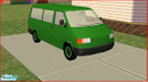 Sims 2 — Decorative VW Van by ccross13126 — This is a decorative VW Van. It is not drive-able and has no animations. It