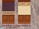 Sims 2 — Country Living Walls II by drewsoltesz — Two country, rustic wallpapers to decorate your Sims home, suitable for
