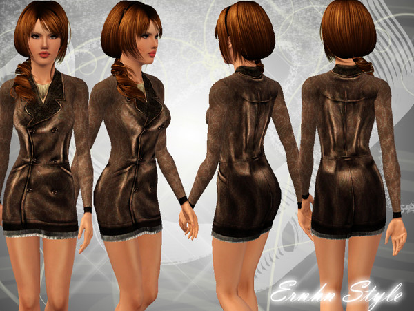 Sims 3 — Leather Type by ernhn — Leather Type Everyday&amp;Formal Hope you like :*