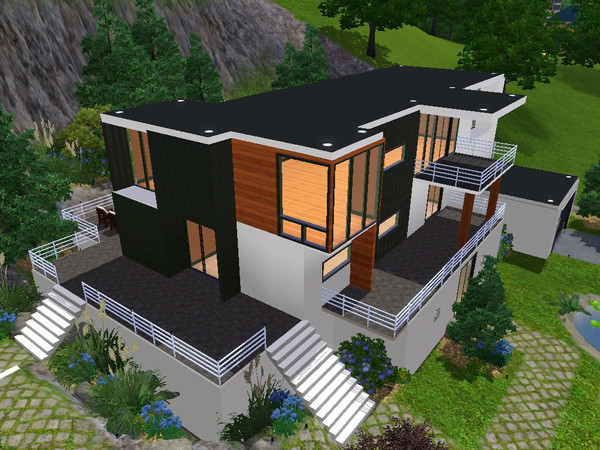 Sims 3 — Chrono by Pedotawa — Chrono new house guys hope you like this is a modern mountain house and don't forget to go