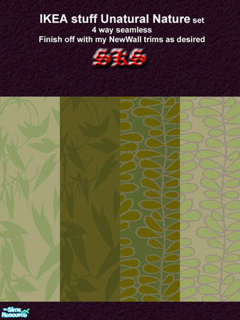 Sims 2 — Discovery! IKEA UnNatural Nature by 71robert13 — Originals were discovered in IKEA stuff, now 4 way corrected