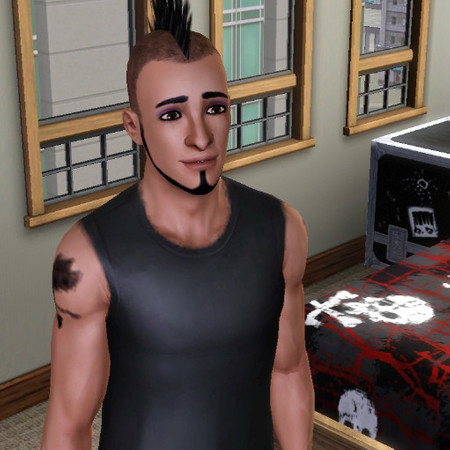 Sims 3 — Sal Coz Costa - My Darkest Days  by Phathum6900 — Sal Coz Costa is a Guitarist/Backing Singer for the band My
