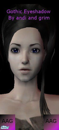 Sims 2 — Gothic Makeup - Eye Shadow by andi and grim — Part of my gothic set! Enjoy!