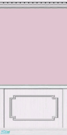 Sims 2 — Rose Wall by Ses — Part of the Rose, Mint & Lavender Set