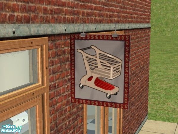 Sims 2 — Hanging Sign Set 1 - Supermarket by schweighsr — Tired of the same old shop signs? Well, there are plenty of new