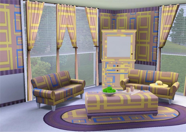 Sims 3 — marcorse_quads by marcorse — Stripped right back to basics, a simple geometric pattern of rectangles.