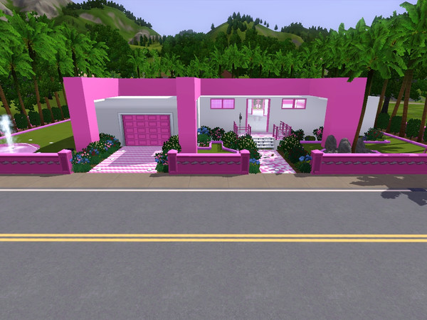 Sims 3 — Bubblegum, 2br 1ba by JoLovesSims3 — An outstanding property completely built and furnished in pink and white,
