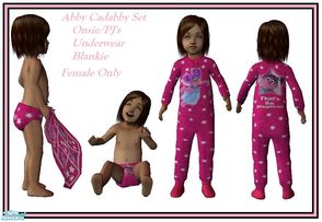 Sims 2 — Abby Cadabby Set For Toddler\'s by sinful_aussie — Cute Set Featuring The Adorable Abby Cadabby. Onsie/PJ\'s