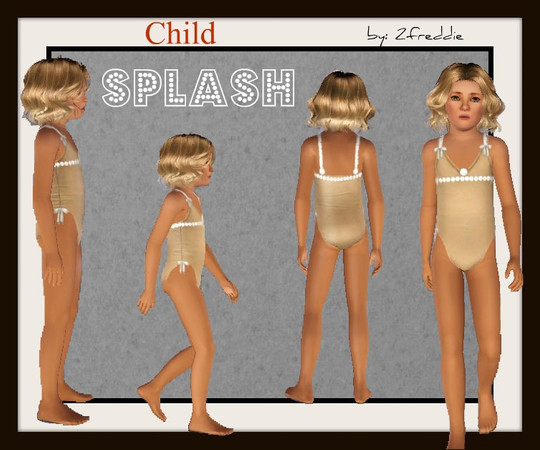 Sims 3 — Splash by 2freddie — Splish Splash!! The Splash Swimsuit for children. While your running your toes through the
