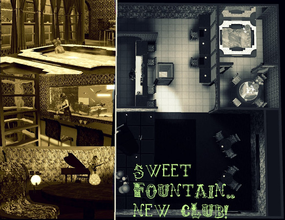 Sims 3 — Sweet fountain club by IeHeLi — New club for your sims. This was requested by my friend. And i thought that maby