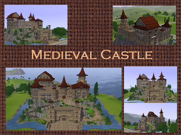 Sims 3 — Medieval Castle by engelchen1202 — TSR goes Medieval - Mittelalter Burg Unmoeblierte Burg, die auf eine Familie