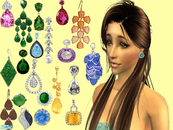 Sims 2 — Veritable Earrings by st3fa — Enjoy!
