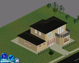 Sims 1 — Vanilla Home Re-Make by AnnMarie913 — 1 Bedroom 1 Bath 2 Story Starter Home.