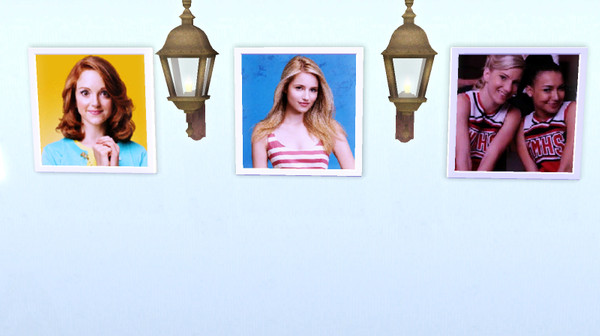 Sims 3 — Glee Paintings 1 by Coloured2 — With Emma, Quinn and Brittany and Santana.