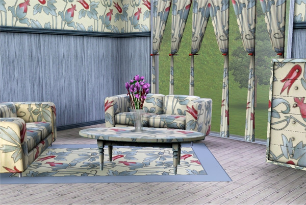 Sims 3 — marcorse_buddingvine by marcorse — A new treatment of a classic budding vine pattern