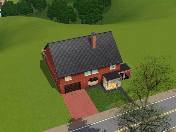 Sims 3 — Tile Cross by PwiiNC3ss_Ru8iK4 — This is my nans house XD i made it on the sims exacly the same