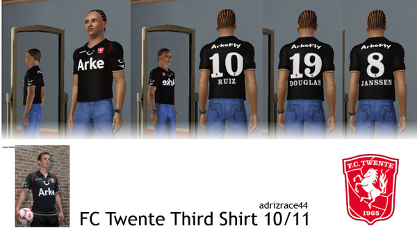 Sims 3 — FC Twente Third Shirt 10/11 by adrizrace44 — FC Twente Third Shirt 10/11 This is my FC Twente Third Shirt for