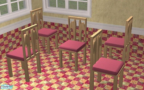 Sims 2 — Miami Set - Dining Chair by TheNinthWave — Miami Dining Chair.