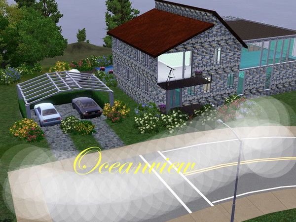 Sims 3 — Villa Oceanview by Fanandil2 — This beautiful villa at the sea has the most impressive view on both, the endless