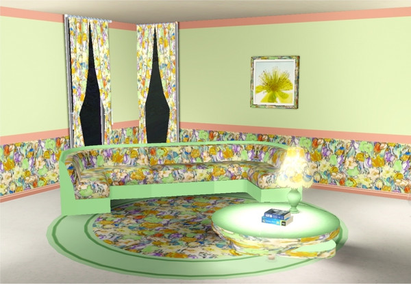 Sims 3 — marcorse_tulips collage pattern by marcorse — A rather surrealistic, almost Van Gogh-eque, depiction of a field