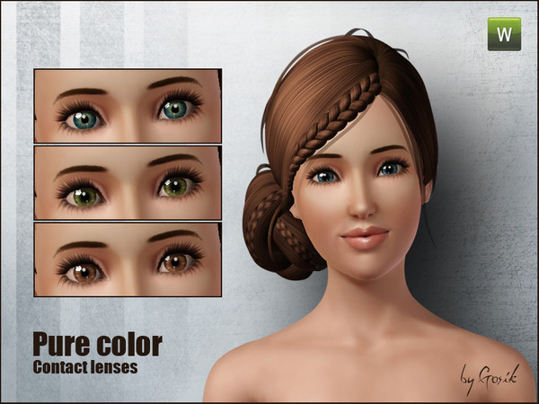 Sims 3 — Pure Color contact lenses  by Gosik — Natural looking contact lenses for your sims. Available for both genders