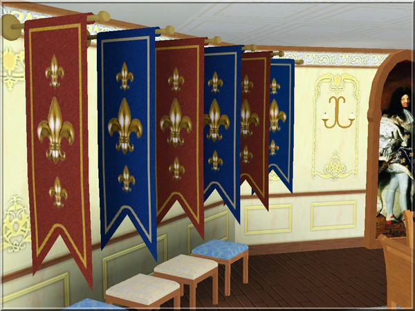Sims 3 —  by lilliebou — You can find this flag in the Paintings category for 1500 Simoleons. Three parts recolorable,