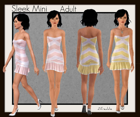 Sims 3 — Sleek Mini by 2freddie — That one little dress for any occasion. Toss on some cute sandals and head down to the