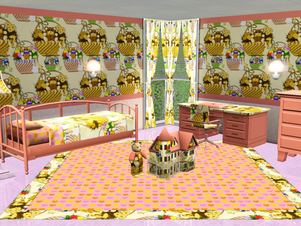 Sims 3 — marcorse_teddybaskets by marcorse — A cute and cuddly collection of teddy bears in flower baskets, along with