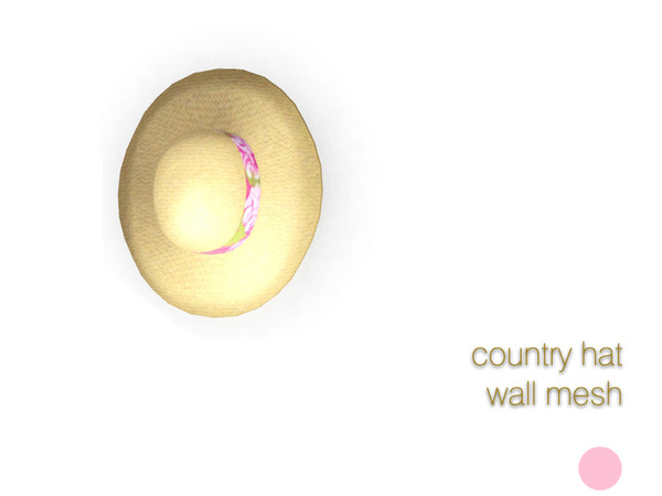 Sims 3 — Country Wall Hat Mesh by DOT — Country Wall Hat Mesh by DOT of The Sims Resource