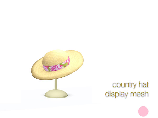 Sims 3 — Country Hat Display Mesh by DOT — Country Hat Display Mesh by DOT of The Sims Resource