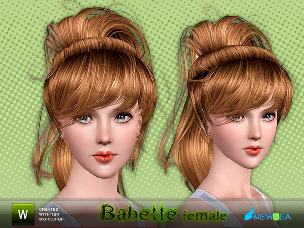 Sims 3 — Newsea Babette Female Hairstyle by newsea — This hairstyle is for female. Works for teen, young adult, adult and