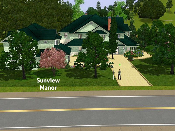 Sims 3 — Sunview Manor by DO5NBR — Very big home for the rich family with children and a servant. On the first floor are