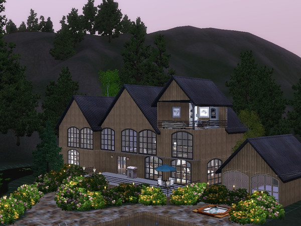 Sims 3 — Mansion v1 by babybecca1 — Easy flow throughout the house, and great aesthetics that your sim will love!