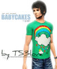 Sims 3 — BABYCAKES T-shirt by TS3love — Top for male young adult, and adult (: Recolorable. Design found on Babycakes