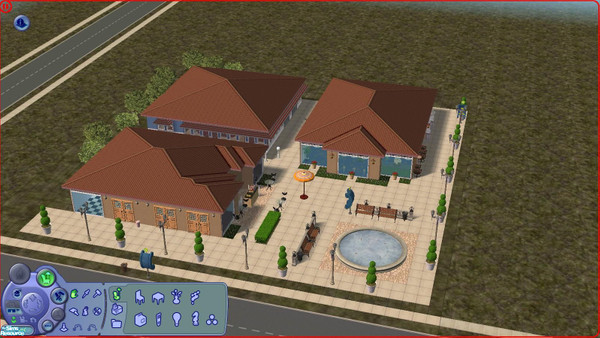 Sims 2 — Landgraab Mall Sims 1 Downtown Hot Date by NightShadow555 — The 5th lot that I\'ve build. This lot like all
