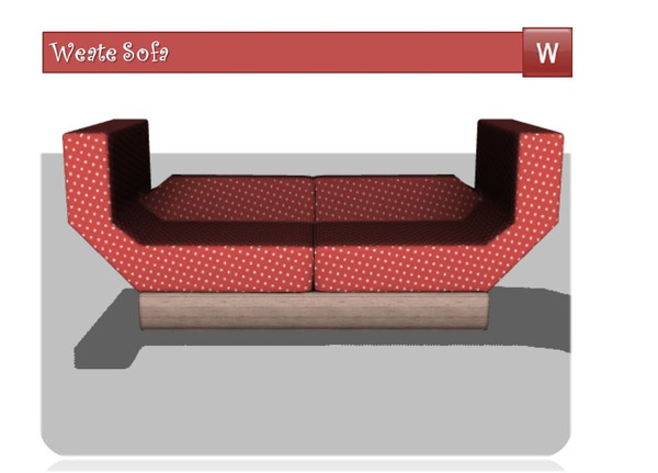 Sims 3 — WeateCurvedSofa by Weate182 — WeateCurvedSofa