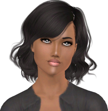 Sims 3 — Naomi SynClaire by Scorpian28 — Naomi SynClaire is a black haired, caramel skin
