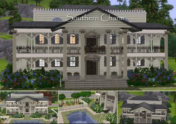 Sims 3 — Southern Charm by Demented_Designs — This southern beauty is my interpretation of Disney's Haunted Mansion in