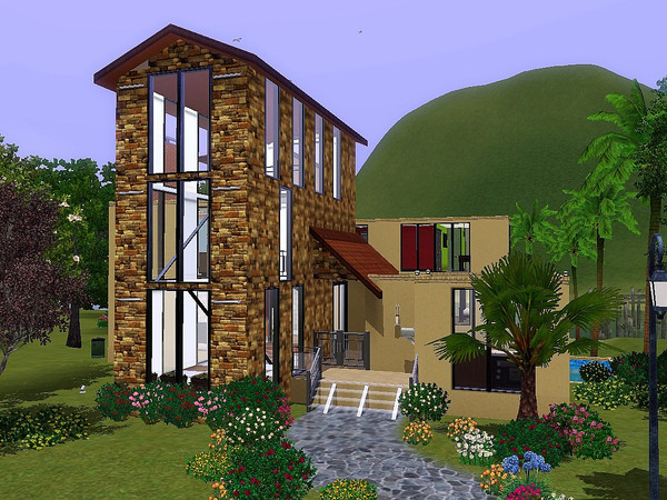 Sims 3 —  by lopezino — This is one of my best house's I have made. Ever. It has 6 Bedrooms + 5 Bathrooms! Has a game