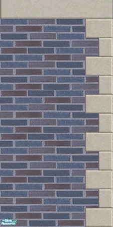 Sims 2 — Simified - blue onyx 7 by eradicus — there are 9 walls to make up this set