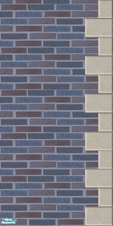 Sims 2 — Simified - blue onyx 5 by eradicus — there are 9 walls to make up this set