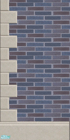 Sims 2 — Simified - blue onyx 3 by eradicus — there are 9 walls to make up this set