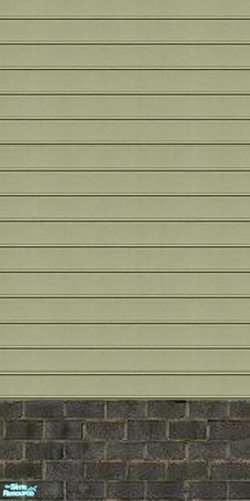Sims 2 — Green Siding & Old Brick by Halfcreek — created by Halfcreek