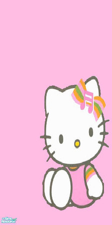 Sims 2 — HelloKittySet - PaintedWallOne by wb_rumor — TSRAA--PS