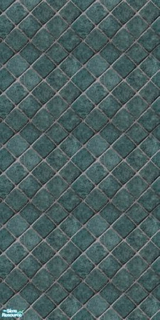 Sims 2 — Matchey Matchey in Teal - Wall by tamlfra — Simple recolor of a Maxis floor, remade into a wall that matches
